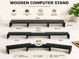 CARLA HOME Dual Monitor Stand Riser, Adjustable Length and Angle, Black LSB-36578