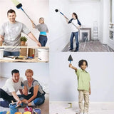 5-piece Paint Roller Set with Fillable Roller and Edger - Leak Proof Wall Painting Kit, Tray and V888-ELOSUNG56293
