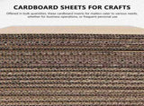 Khaki Corrugated Cardboard Sheets for Crafting and Packing - Easy to Shape, Versatile Use V1192-AZ-W-26879