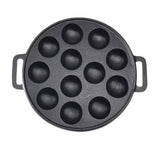 YES4HOMES 12 Holes Mini Cast Iron Cake Pan Mini Dutch Pancake Cake Pan V278-UI1864-12-HOLES-CAKE-PAN