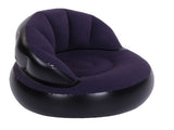 Flocked Air Sofa Widened Thickened PVC Ergonomic Inflatable Camping Chair with Backrest for Indoor V1294-YM0901-3116260001811