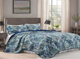 Navy Paisley Boho Dream Bedspread Coverlet 3 Piece Set V745-AC081448Q13U