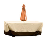Patio Table & Chair Cover with Umbrella Hole Water-Resistant Outdoor Furniture Cover for V1107-CS-HWZYZ