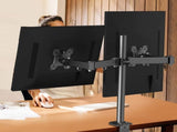 360 Degree Rotation Dual LCD LED Monitor Desk Mount Stand Fits 2 Screens Up to 27" V178-34133