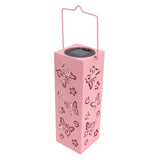 Outdoor Solar Lantern LED Light Automatic On Waterproof Decorative Lamp for Garden Backyard Pink V1294-YM0703-3111230124411