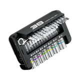Professional Steel Ratcheting Socket Wrench Kit with 38 Piece & Storage Case Car Maintenance V1366-AZ2-W-16980