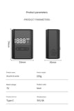 Compact Digital Display Air Pump - 100 PSI, Portable Electric Inflator with Automatic Stop V888-ELOSUNG35738