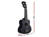 Alpha Ukulele 21 Inch Basswood Beginner UKULE-E-21-BK
