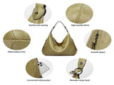 Women's Soft Leather Tote Bags 3pcs Fashion Handbag Wallet Shoulder Purse Set V1263-JX-3525