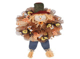 Scarecrow Wreath 65x40cm/25.6x15.7in Thanksgivingative Artificial Wall Hanging Wreath for Home V1294-YM0901-240730FB03-1