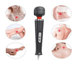 Tutuviw 10 Speeds Wired Powerful Handheld Electric Back Massager with Strong Vibrations, Personal V1189-WXFWAL-20260319-00058