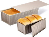 2 Pack Pullman Loaf Pan with Lid, 13x4 & 9x4 inch , Non-Stick Sandwich V1258-DP02-C-439