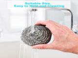 40 Pack Stainless Steel Scourers Metal Wire Cleaning Balls Heavy Duty Rust Resistant Non Scratch Pot V1197-CF-070605