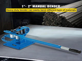 YP-9 Manual Bender, Soild Round Square Bar Metal Bender with 7 Dies, Metal Rod Bar Bender V952-SDWGJ1-3INCH00001V0