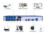 Hiseeu H5NVR-P8-612P 8CH 2MP/1080P PoE CCTV System V28-ELEHISH5NVRP8612P