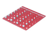 Nut and Bolt Thread Checker 7.9x7.9in Identifier Aluminium Alloy Easy Operation Accurate Ruler V1294-YM0710-3114230164011
