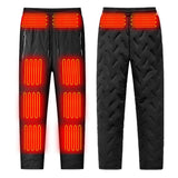 Men's USB Electric Heated Pants with 10 Heating Areas and Fleece Lining, Lightweight and Versatile V1369-AZ3-W-15444