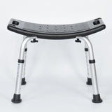 Yippee Adjustable Curved Shower Stool Seat - Black V346-YIP-201C