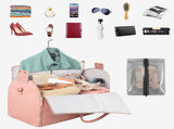 Carry On Garment Bag, Large PU Leather Duffle Bag for Women, Waterproof Garment Bags for Travel with V1192-AZ-W-9958