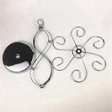 2X Iron Countertop Wine Glass Holder with Scrollwork Design, Freestanding Tabletop Stemware Storage V1366-AZ2-W-15726