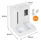 Pawz 2-in-1 Automatic Pet Cat Dog Feeder Water Set PT1260-WF