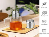 2 Pack Infuser for Loose,Extra Fine Mesh Strainers with Drip Trays,304 Stainless Steel V1366-AZ2-W-24224