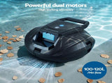 Aqua Buddy Cordless Pool Cleaner Robot Pool Vacuum Automatic Floor Clean 110Mins PO-CL-ROBOT-02-BK
