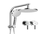 Cefito 9'' Rain Shower Head Set Handheld Round High Pressure Twins Tap Chrome SHOWER-A1-RO-9-SI-TAP-RO