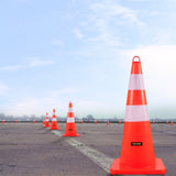 VEVOR Safety Cones, 6 x 28\" Cones, PVC Orange Construction Cones, 2 Reflective Collars V952-AQZYCQHSBJ286KUPSV0