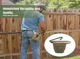 Garden Tool Belt, Adjustable Waxed Canvas Gardener Waist Bag with Pockets for Gardening and DIY, V1237-ZY-917-297