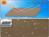 Porch Swing Canopy, Outdoor Swing Cover Replacement Canopy, Swing Canopy Cover Replacement 420D, Top V1259-DP01-A-3655