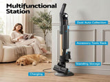 Devanti Cordless Vacuum Cleaner with Auto-Empty Dust Station, 18kPa Powerful Suction 1.05kg VAC-CL-V1P-GY