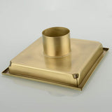 4-inch SUS304 Stainless Steel Square Shower Floor Drain with Tile Insert Grate Removable V1369-AZ3-W-06396