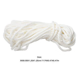 White Nylon Dock Rope 12mm Heavy Duty Marine Line for Boat Mooring V1369-AZ3-W-17243