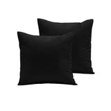 Pair of Polyester Cotton European Pillowcases Black V442-END-PILLOWC-POLYCOTTON-BLACK-EU