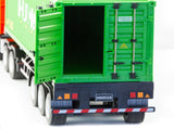 118 Scale 9-Channel Alloy Remote Control Container Truck with Lights & Sound for Indoor Play V196-1317