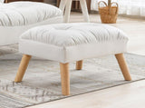 Levede Accent Ottoman Chair Footstool OT1021-WH