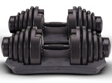 Powertrain 80kg Adjustable Dumbbell Set W Stand Home Gym Exercise Free Weights DMB-BF2-040-2S
