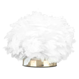 Feather Table Lamp USB Type C 5V Touch Control Stepless Dimming LED Table Lamp for Bedroom Cafe V1294-YM0703-3119230061411