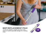 Purple Stainless Steel Mop Replacement Pole for Home Use Rotating Handle V1192-AZ-W-32873
