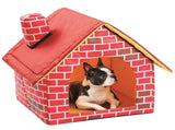 Portable Cat Puppy Home Red Brick Pet Dog House Warm And Cozy Cat Bed Dog Kennel House V1294-YM0717-10146720