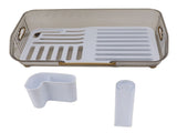 Dish Drying Rack Multifunctional PP Space Saving Clean Hygienic Dish Drainer for Kitchen Sink V1294-YM0710-3118230289011