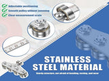 Circular Saw Guide Rail, Positioning Calipers for Circular Saw, Stainless Steel Rip Cut Circular Saw V1192-AZ-W-24097