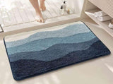 Blue Bath Mat - Super Absorbent, Non-Slip Bathroom Floor Mat - 50x80cm V888-ELOSUNG19383