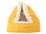 SKISUNO Cycling Mask Hood Orange Fleece Neck Warmer 1Pcs 15.7X9.8in V1189-WXFWAL-20260326-02265