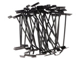 30PCS Panel Hooks Black Slatwall Hanger Thickened Easy Installation Anti Rust Display Pegs for V1294-YM0706-3117230143711