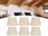 6Pcs Nordic Style E14 Chandelier Lampshade Fabric Wall Lamp Cover Accessory for Home Decoration V1294-YM0901-3119200091911