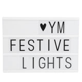 A4 Simple Fashionable DIY Message LED Letters Light Box Decoration Combination Lamp Board USB Plug V1294-YM0901-3119200093611