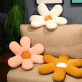 SOGA Pink Daisy Flower Shape Cushion Soft Leaning Bedside Pad Floor Plush Pillow Home Decor SCUSHION072