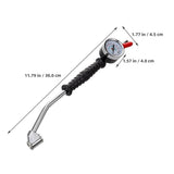 2-Pack Tire Inflator Pressure Gauge with Quick Connect Plug and Locking Air Chuck for Car, Bike, V1370-AZ4-21773